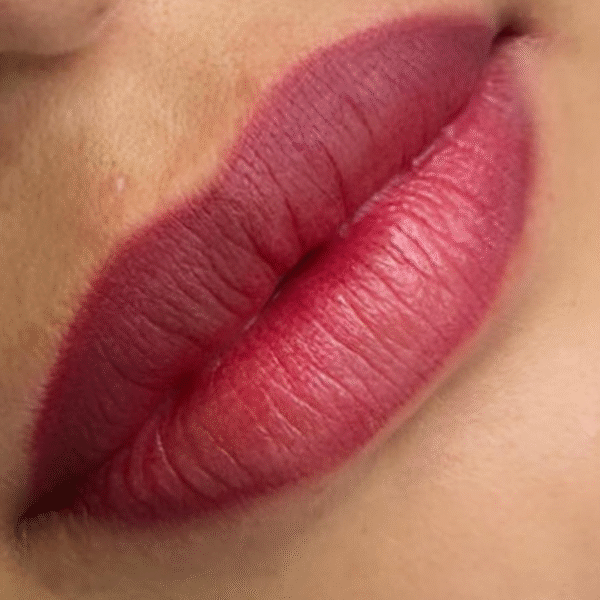 Resultado final de micropigmentación de labios en Dayana Studio, Santa Marta.