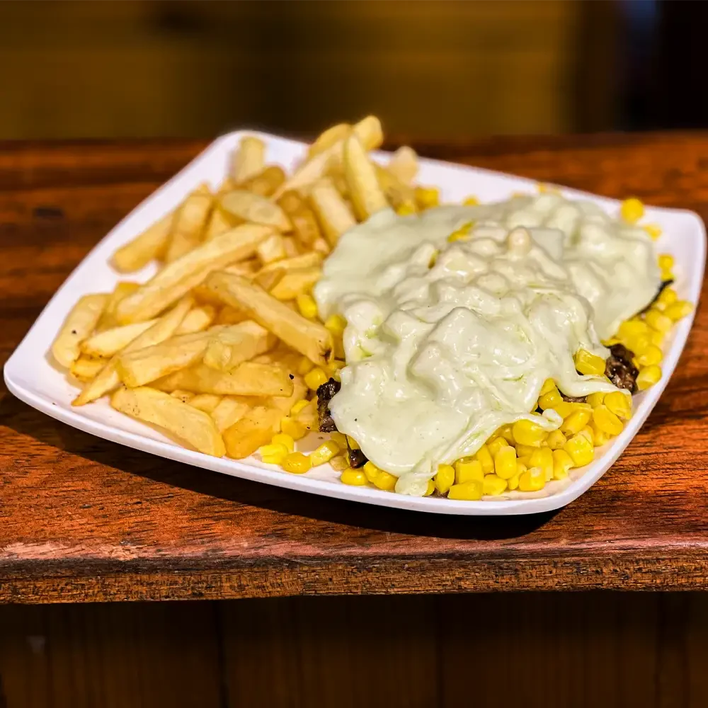 Desgranado de carne, comida rápida en Santa Marta en La Terraza de Juancho
